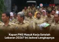 Kapan PNS Masuk Kerja Setelah Lebaran 2026? Ini Jadwal Lengkapnya