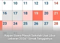 Kapan Siswa Masuk Sekolah Usai Libur Lebaran 2026? Simak Tanggalnya