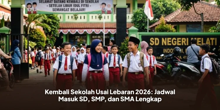 Kembali Sekolah Usai Lebaran 2026: Jadwal Masuk SD, SMP, dan SMA Lengkap