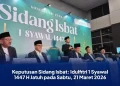 Keputusan Sidang Isbat: Idulfitri 1 Syawal 1447 H Jatuh pada Sabtu, 21 Maret 2026