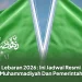 Lebaran 2026: Ini Jadwal Resmi Muhammadiyah Dan Pemerintah