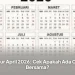 Libur April 2026: Cek Apakah Ada Cuti Bersama?
