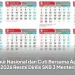 Libur Nasional dan Cuti Bersama April 2026 Resmi Dirilis SKB 3 Menteri