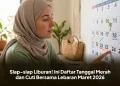 Siap-siap Liburan! Ini Daftar Tanggal Merah dan Cuti Bersama Lebaran Maret 2026