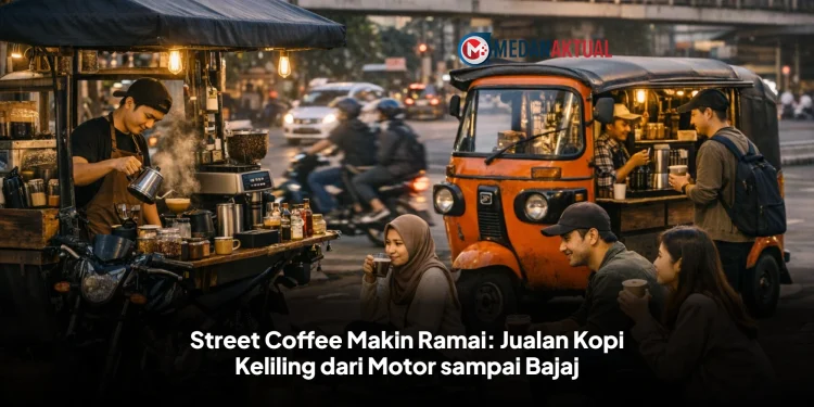 Street Coffee Makin Ramai: Jualan Kopi Keliling dari Motor sampai Bajaj