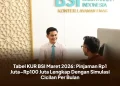 Tabel KUR BSI Maret 2026: Pinjaman Rp1 Juta–Rp100 Juta Lengkap Dengan Simulasi Cicilan Per Bulan