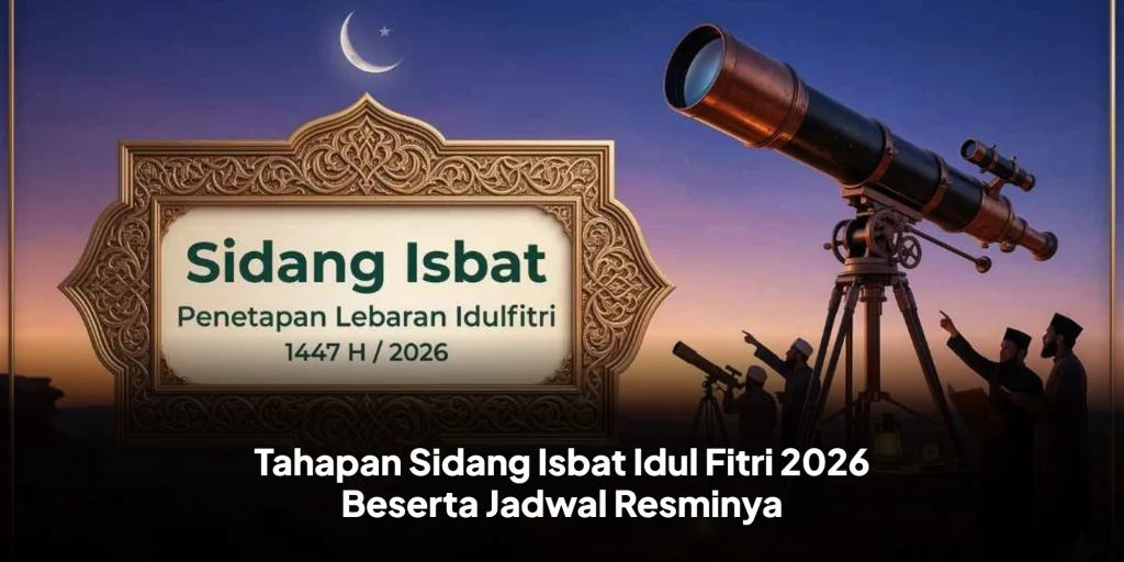 Tahapan Sidang Isbat Idul Fitri 2026 Beserta Jadwal Resminya