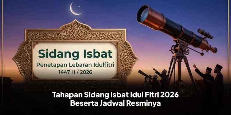 Tahapan Sidang Isbat Idul Fitri 2026 Beserta Jadwal Resminya