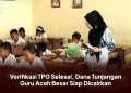 Verifikasi TPG Selesai, Dana Tunjangan Guru Aceh Besar Siap Dicairkan