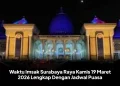 Waktu Imsak Surabaya Raya Kamis 19 Maret 2026 Lengkap Dengan Jadwal Puasa