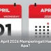 1 April 2026 Memperingati Hari Apa?