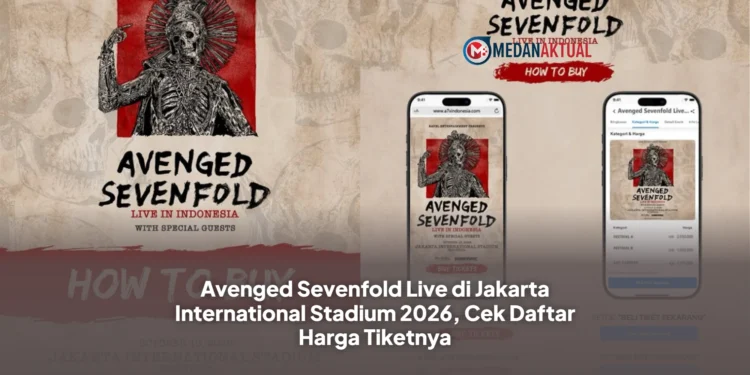Avenged Sevenfold Live di Jakarta International Stadium 2026, Cek Daftar Harga Tiketnya
