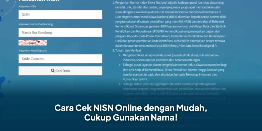 Cara Cek NISN Online dengan Mudah, Cukup Gunakan Nama!