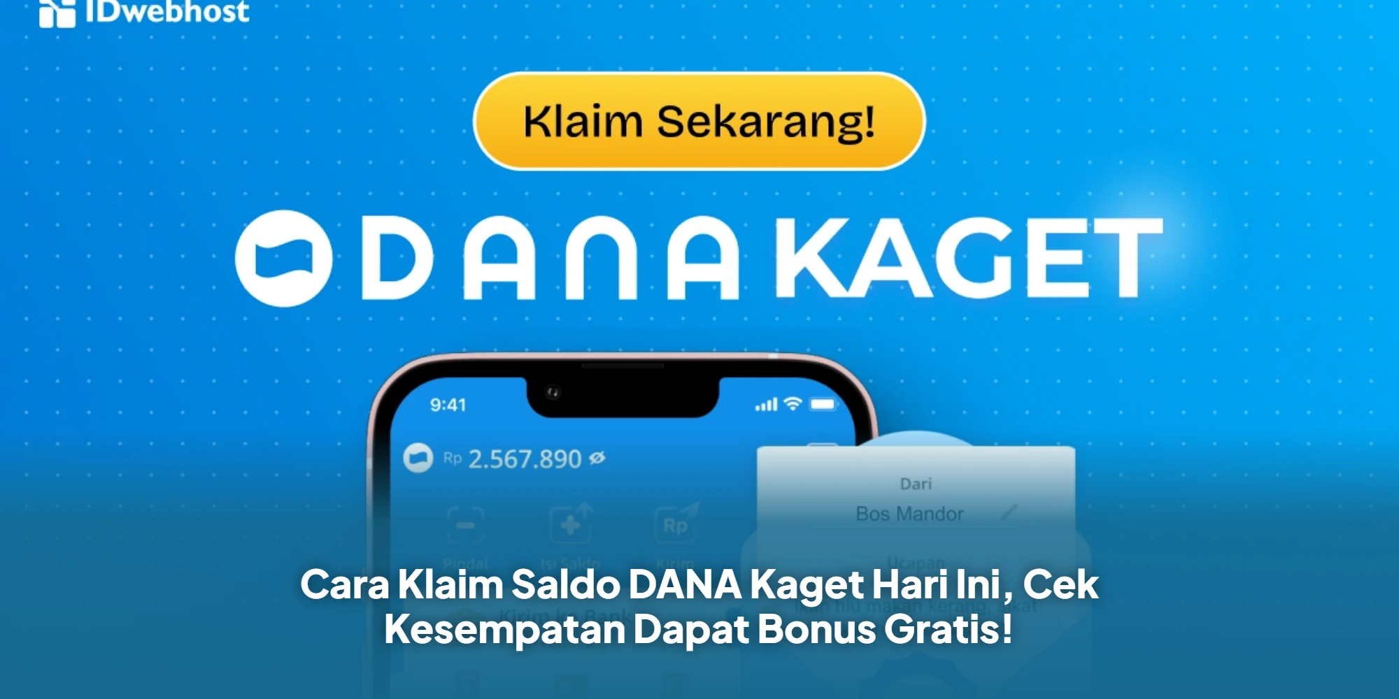 Cara Klaim Saldo DANA Kaget Hari Ini, Cek Kesempatan Dapat Bonus Gratis!