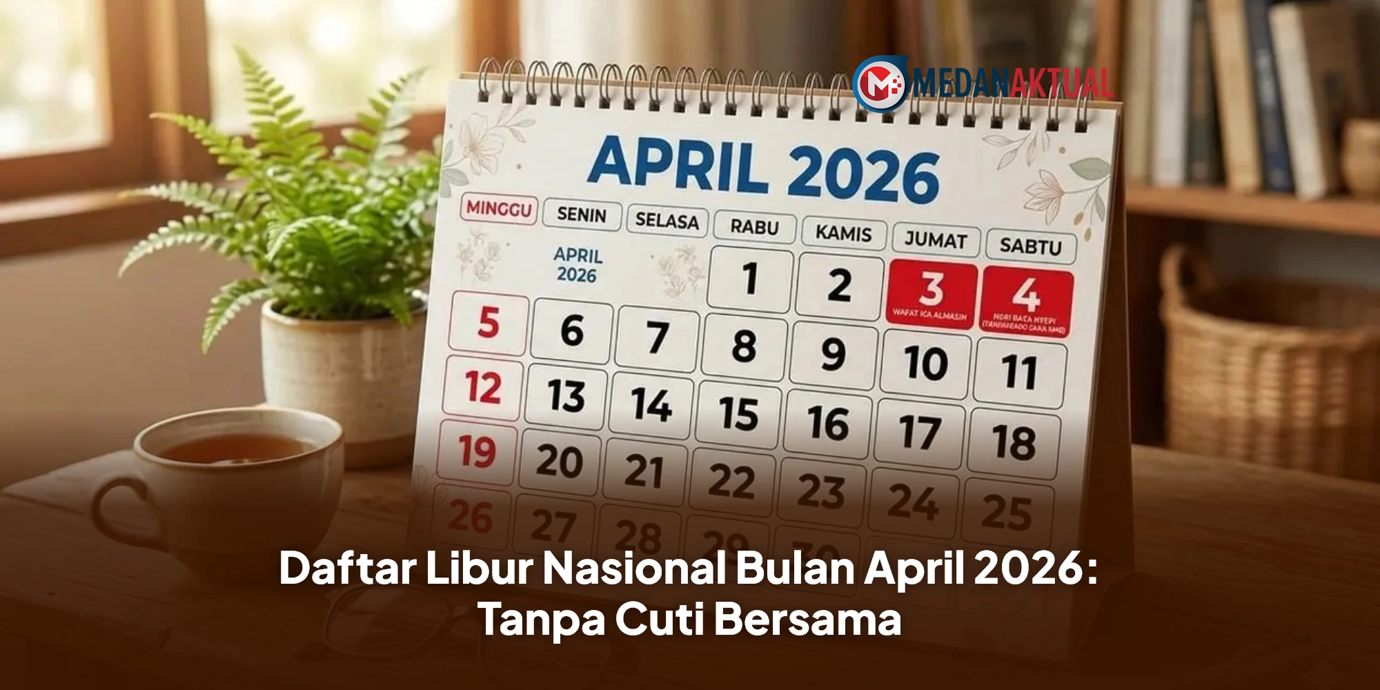Daftar Libur Nasional Bulan April 2026: Tanpa Cuti Bersama