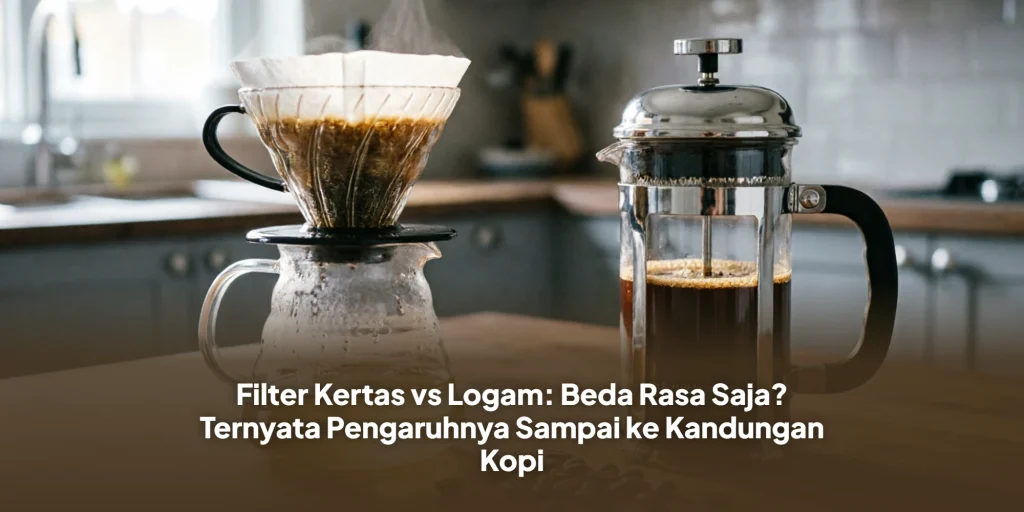 Filter Kertas vs Logam: Beda Rasa Saja? Ternyata Pengaruhnya Sampai ke Kandungan Kopi