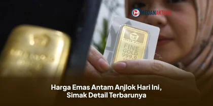 Harga Emas Antam Anjlok Hari Ini, Simak Detail Terbarunya