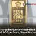 Harga Emas Antam Hari Ini Naik Rp30.000 per Gram, Simak Rinciannya
