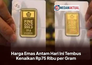 Harga Emas Antam Hari Ini Tembus Kenaikan Rp75 Ribu per Gram