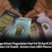 Harga Emas Pegadaian Hari Ini 18 April 2026: Galeri 24 Stabil, Antam Dan UBS Menurun