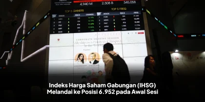 Indeks Harga Saham Gabungan (IHSG) Melandai ke Posisi 6.952 pada Awal Sesi