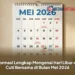 Informasi Lengkap Mengenai Hari Libur dan Cuti Bersama di Bulan Mei 2026