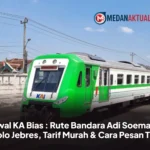 Jadwal KA Bias : Rute Bandara Adi Soemarmo - Solo Jebres, Tarif Murah & Cara Pesan Tiket