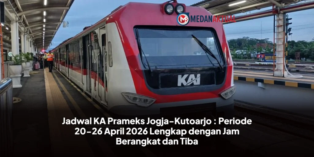 Jadwal KA Prameks Jogja-Kutoarjo : Periode 20-26 April 2026 Lengkap dengan Jam Berangkat dan Tiba