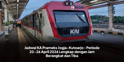 Jadwal KA Prameks Jogja-Kutoarjo : Periode 20-26 April 2026 Lengkap dengan Jam Berangkat dan Tiba