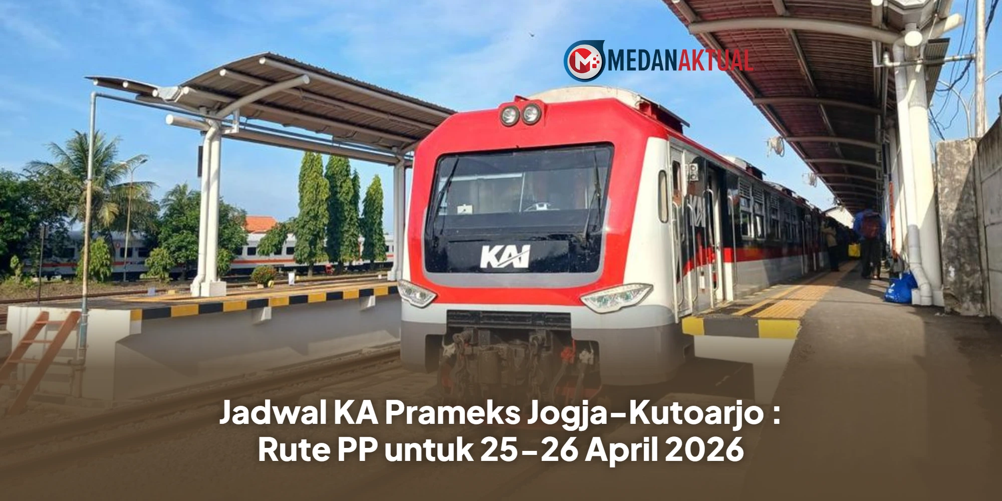 Jadwal KA Prameks Jogja-Kutoarjo : Rute PP untuk 25-26 April 2026