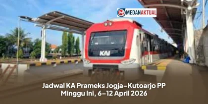 Jadwal KA Prameks Jogja–Kutoarjo PP Minggu Ini, 6–12 April 2026