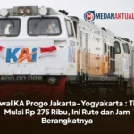 Jadwal KA Progo Jakarta-Yogyakarta : Tiket Mulai Rp 275 Ribu, Ini Rute dan Jam Berangkatnya