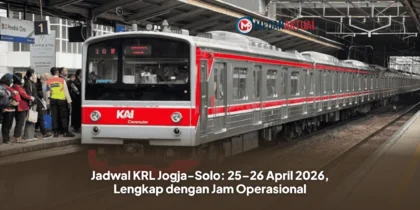 Jadwal KRL Jogja-Solo: 25–26 April 2026, Lengkap dengan Jam Operasional