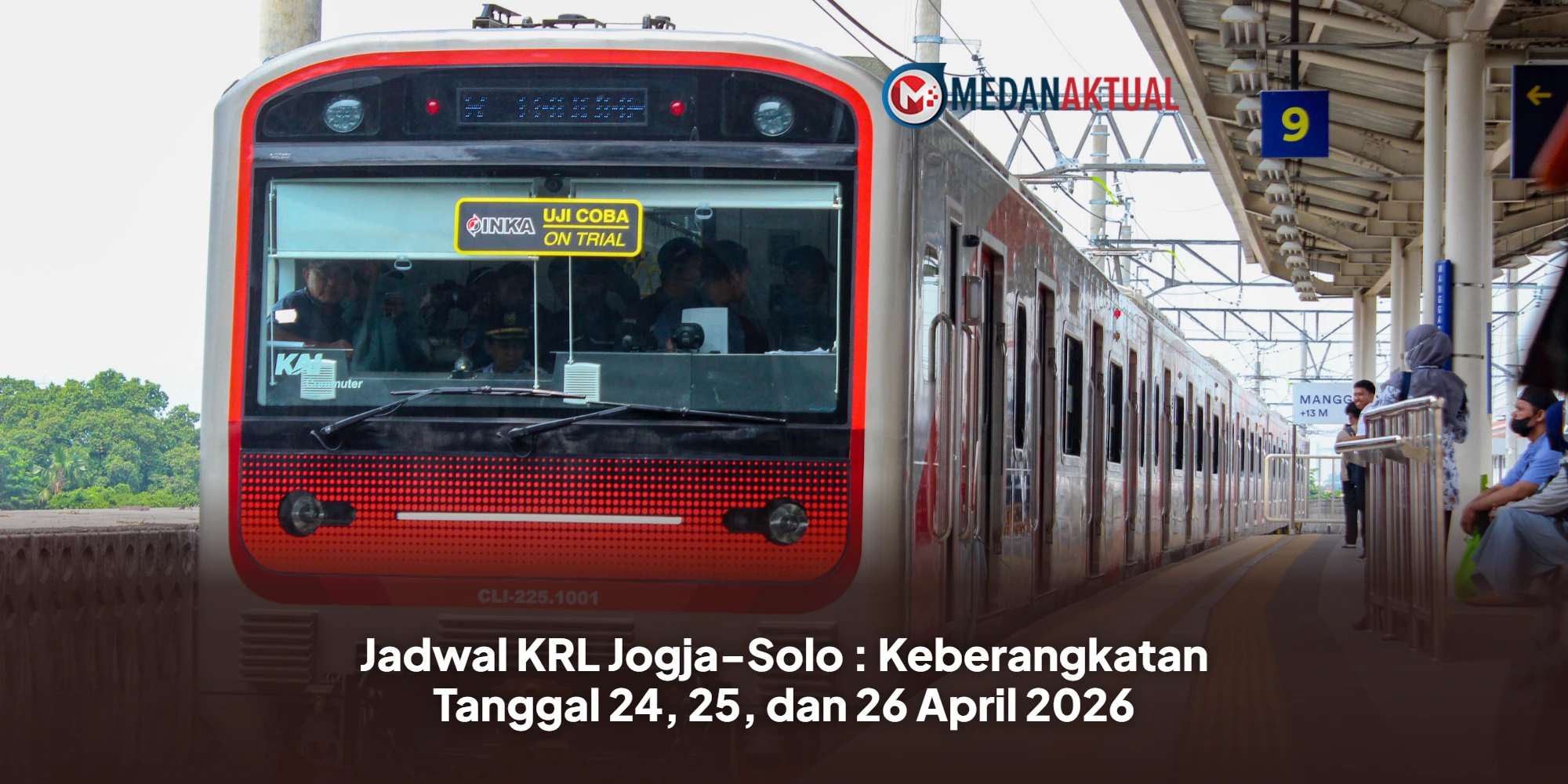 Jadwal KRL Jogja-Solo : Keberangkatan Tanggal 24, 25, dan 26 April 2026