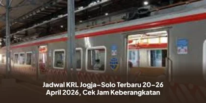 Jadwal KRL Jogja–Solo Terbaru 20–26 April 2026, Cek Jam Keberangkatan