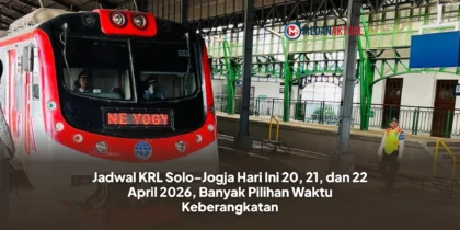 Jadwal KRL Solo-Jogja Hari Ini 20, 21, dan 22 April 2026, Banyak Pilihan Waktu Keberangkatan