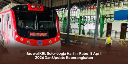 Jadwal KRL Solo-Jogja Hari Ini Rabu, 8 April 2026 Dan Update Keberangkatan