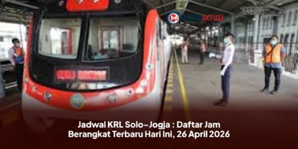 Jadwal KRL Solo–Jogja : Daftar Jam Berangkat Terbaru Hari Ini, 26 April 2026