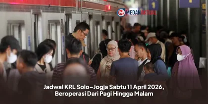 Jadwal KRL Solo–Jogja Sabtu 11 April 2026, Beroperasi Dari Pagi Hingga Malam