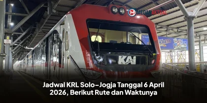 Jadwal KRL Solo–Jogja Tanggal 6 April 2026, Berikut Rute dan Waktunya