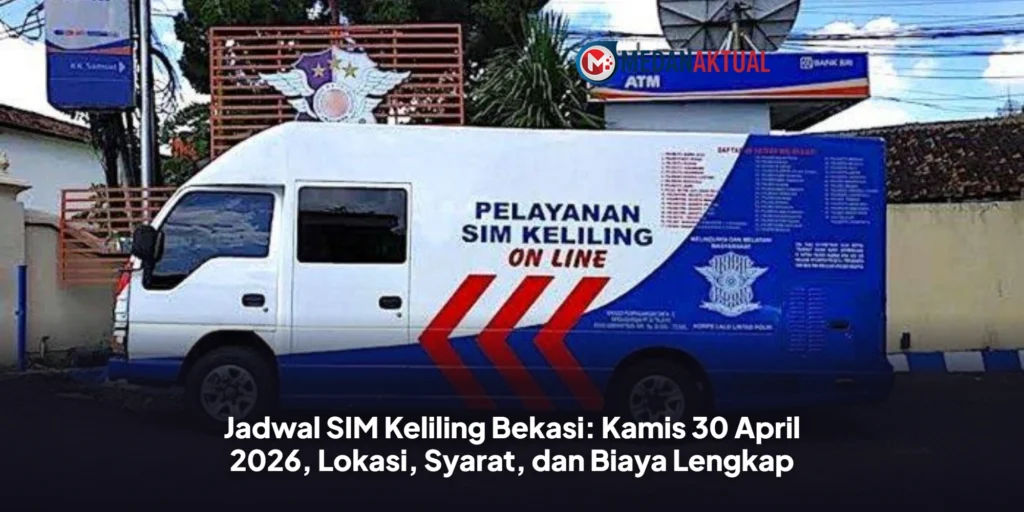Jadwal SIM Keliling Bekasi: Kamis 30 April 2026, Lokasi, Syarat, dan Biaya Lengkap