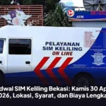 Jadwal SIM Keliling Bekasi: Kamis 30 April 2026, Lokasi, Syarat, dan Biaya Lengkap