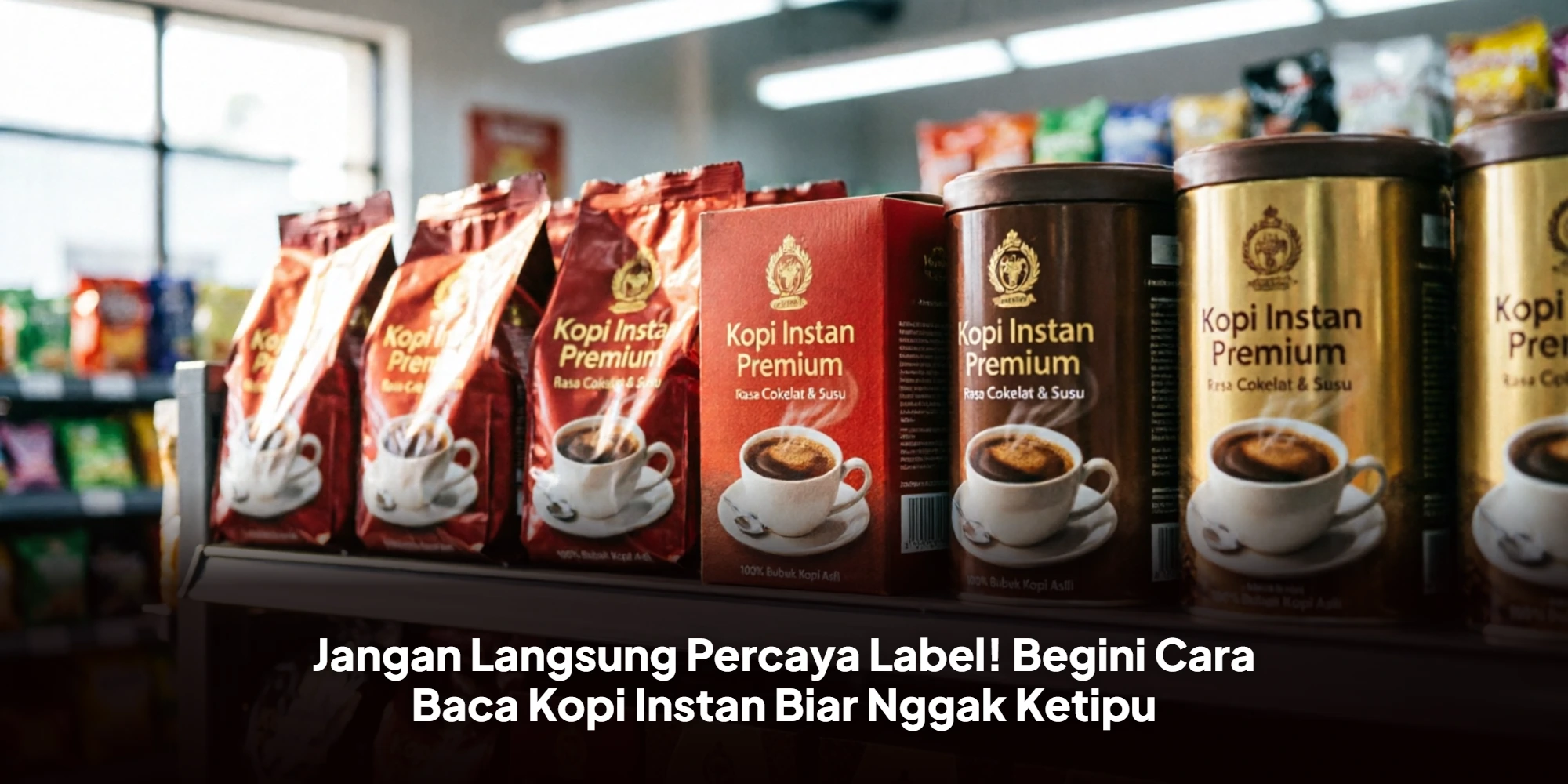 Jangan Langsung Percaya Label! Begini Cara Baca Kopi Instan Biar Nggak Ketipu