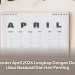 Kalender April 2026 Lengkap Dengan Daftar Libur Nasional Dan Hari Penting