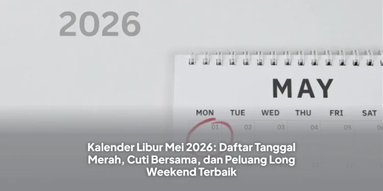Kalender Libur Mei 2026: Daftar Tanggal Merah, Cuti Bersama, dan Peluang Long Weekend Terbaik