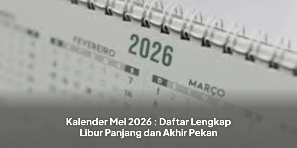 Kalender Mei 2026 : Daftar Lengkap Libur Panjang dan Akhir Pekan