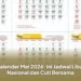 Kalender Mei 2026: Ini Jadwal Libur Nasional dan Cuti Bersama