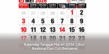 Kalender Tanggal Merah 2026: Libur Nasional Dan Cuti Bersama