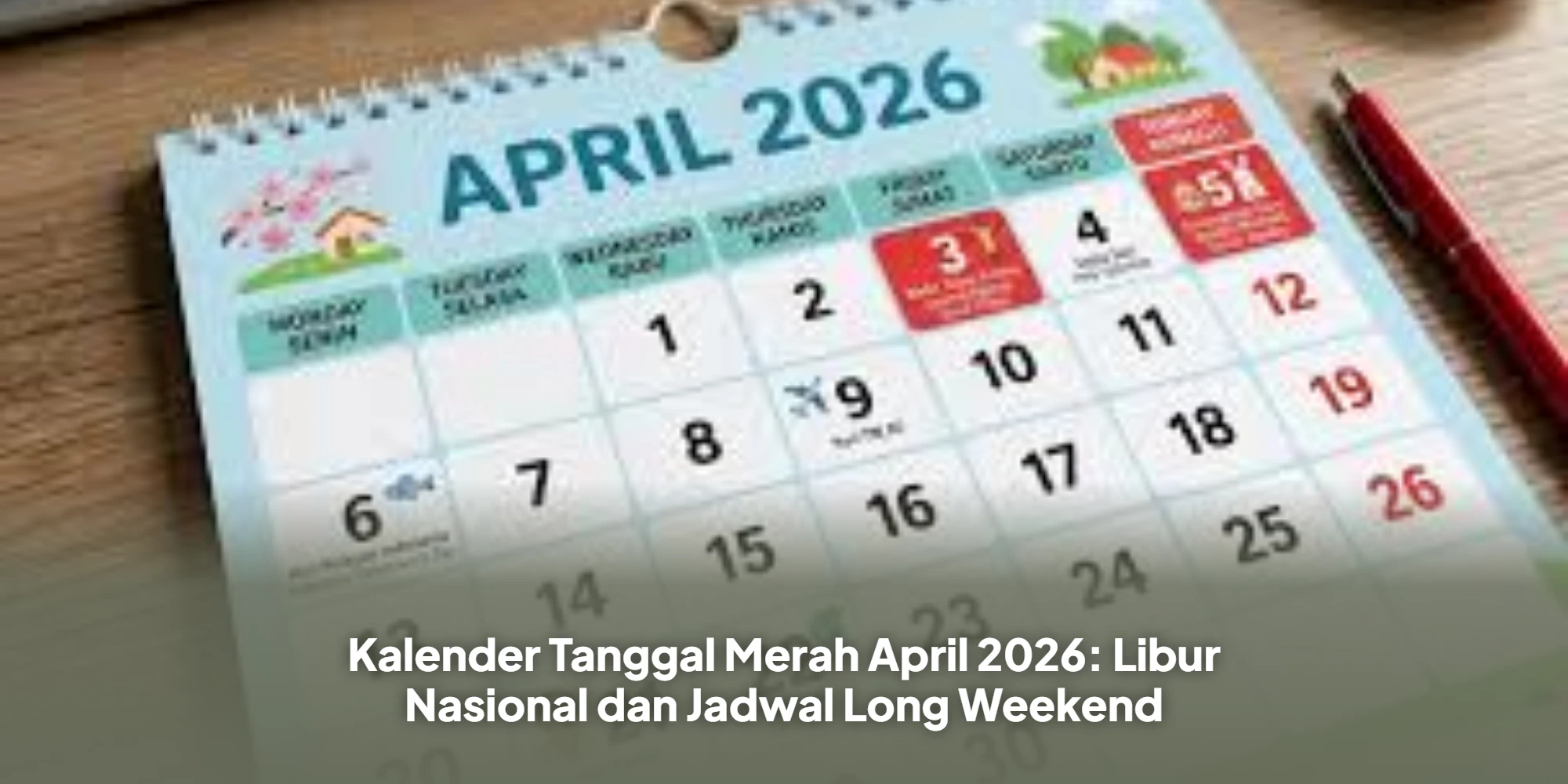 Kalender Tanggal Merah April 2026: Libur Nasional dan Jadwal Long Weekend