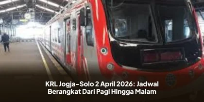 KRL Jogja-Solo 2 April 2026: Jadwal Berangkat Dari Pagi Hingga Malam